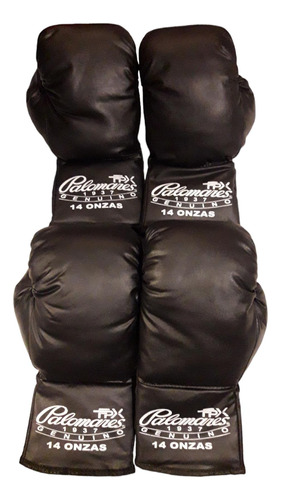 Juego De 4 Guantes De Box Vinil 14oz Palomares Genuino