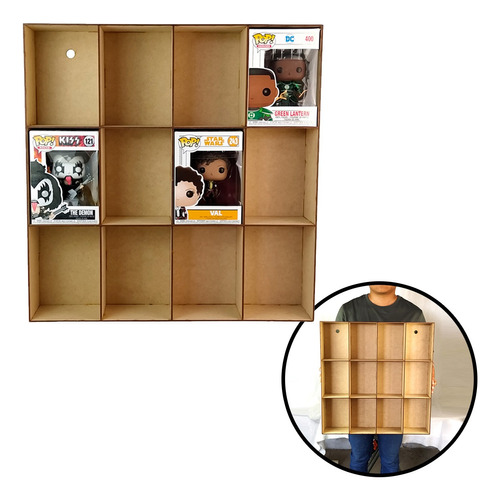 Organizador Para 12 Funkos De Mdf Estanterias