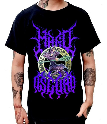 Playera Yugioh Mago Oscuro Anime Aesthetic Death Metal