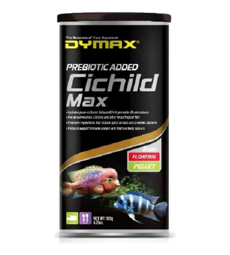 Dymax Alimento Cichlid Max 120 Gr Con Probioticos