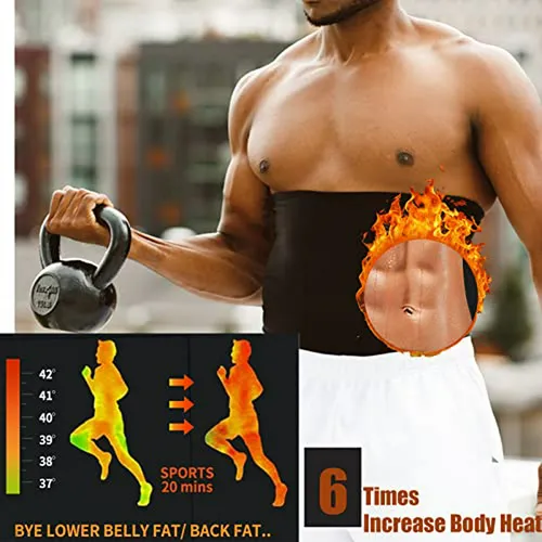 Faja Sauna Reductora Hombre Control Abdominal Ejercicio