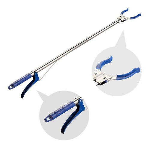 Imagen 7 de 7 de Pinza Brazo Alcanza Objetos Extensor Largo 90cm Metalica