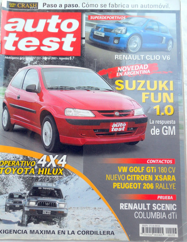 Auto Test 153 Renault Scenic, Suzuki Fun, Clio V6, Hilux 4x4