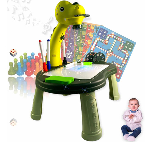 Mesa Desenho Projetor Infantil C/ Jogo Menino Menina Criança