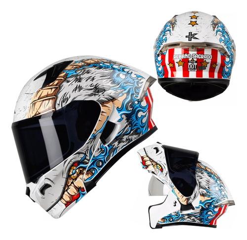 Casco Abatible Chivas Erok Helmets Dot + Mica De Regalo