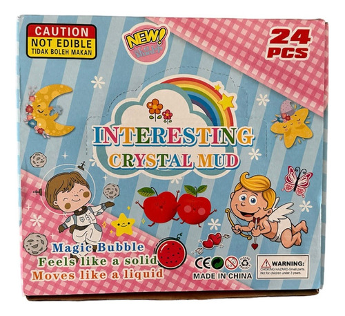 Slimes Infantiles Fruits. Pack X 6 Unidades 