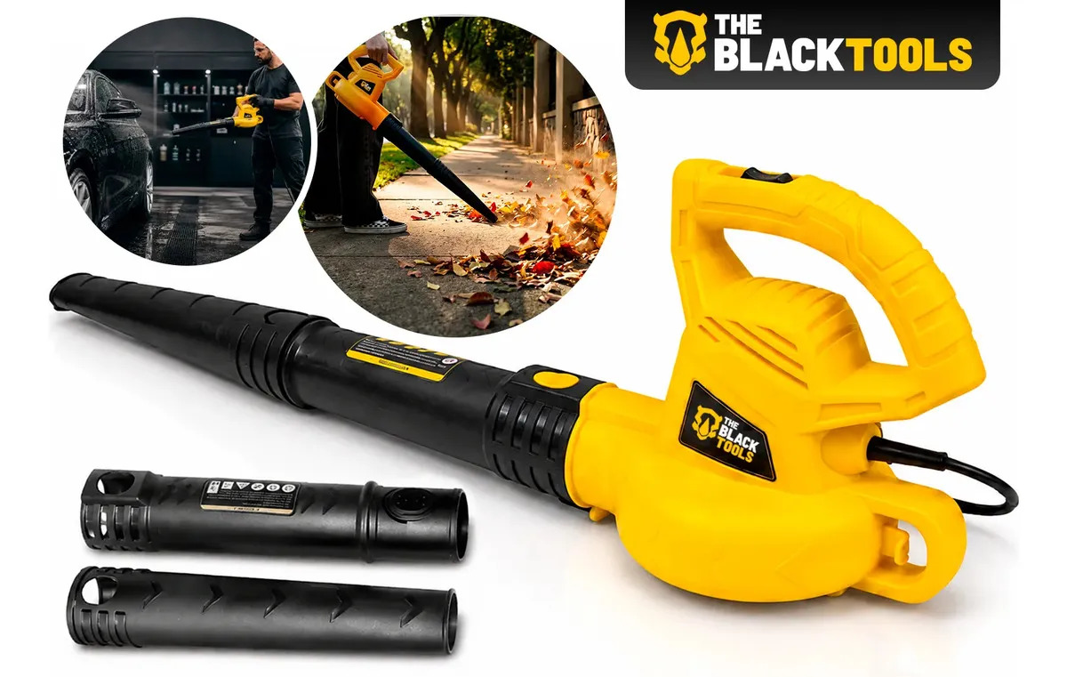 Soprador De Folhas E Resíduos Elétrico 2000w Para Jardim Bsf2000 The Black Tools