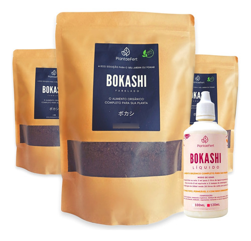 Adubo Organico Saco Bokashi Farelado 3kg Certificado Ecocert