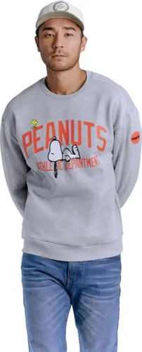 Sudadera Cerrada Básica Snoopy Peanut Caballero 1082770 Moda