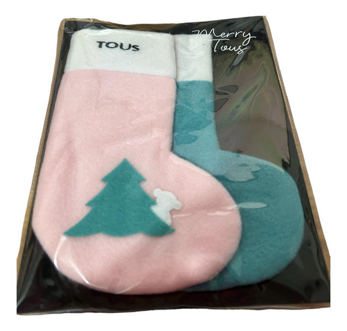 Set De 2 Bota Decorativa Navideña Navidad Botita