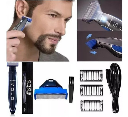 Afeitadora Recargable Solo Patillera Barbera Micro Touch