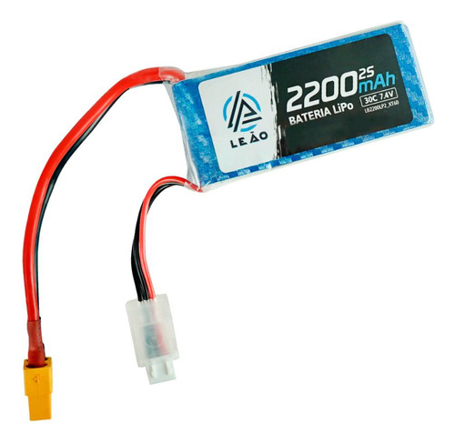 Bateria Recarregável Lipo Leão 7.4v 2200mah 30c 2 Células