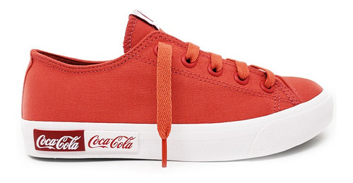 Tênis Coca Cola Feminino Original Blend Canvas Vermelho