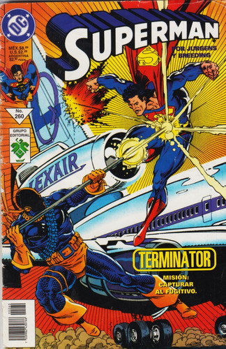 Comic Superman # 260 Terminator Vid ( 1997 ) 