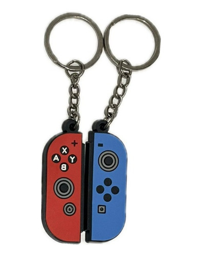 Llavero Nintendo Switch Controles Azul Y Rojo, 2 Piezas.