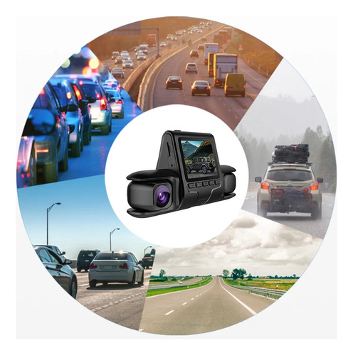 Cámara Dvr De Coche Con 3 Lentes De Cámara, Cámara Dvr De Do