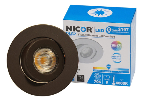 Nicor Iluminacin Cardn De Dlg2101203k-ob 2en. Led Downlight