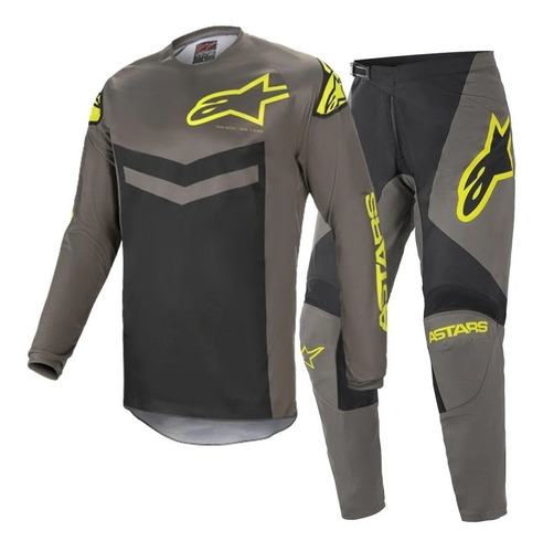 Conjunto De Cross Alpinestars Flui Speed 21 Enduro Atv 999m