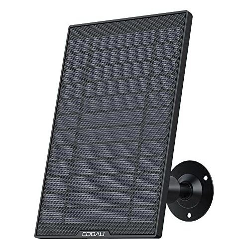 Panel Solar Cooau Para Cámara De Seguridad Exterior, J5gwx