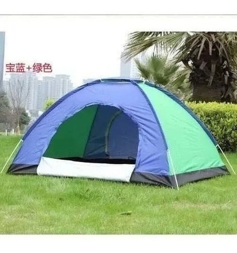 Carpa De Camping 4 Personas Doble Capa Impermeable