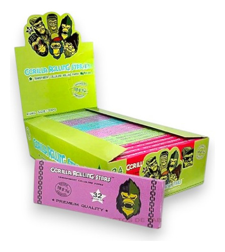 Combipack Gorilla Rolling Stars Celulosa - Display De 24