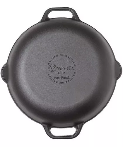 Sarten Paellera Liso 33 Cm De Hierro Fundido Victoria