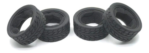 New Juego De Neumáticos De Goma Rc Buggy Diy Escala 1/18
