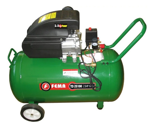 Fema Compresor Aire 2.5 Hp 100 Lts 220v