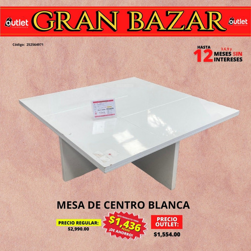 Mesa De Centro White