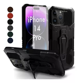 Funda P/ Apple iPhone 14 Pro Droidex C/clip Integrado + Mica