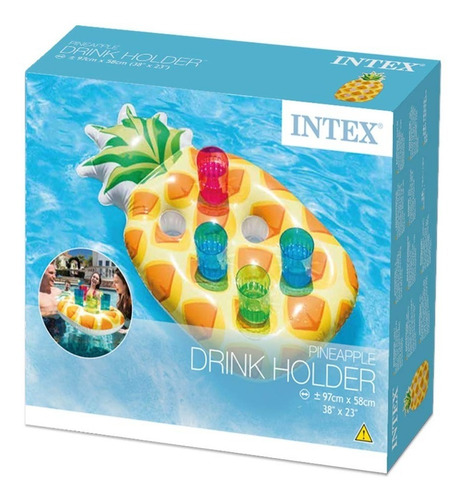 Portavasos inflable con forma de piña - Intex 57505