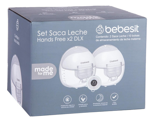 2 Extractores De Leche Bebesit + Bolsas Almacenamiento 200ml