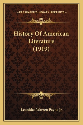 Libro History Of American Literature (1919) - Payne, Leon...