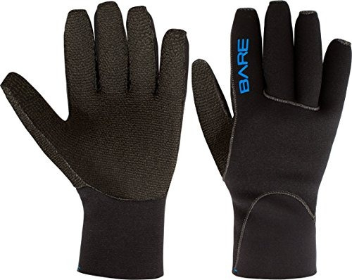 Bare Unisex 3 Mm De Cinco Dedos Guantes K-palma Buceo (x-gra