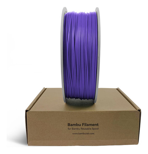 Filamento Pla 3d Bambulab 1kg 1,75mm C/ Carretel Cor Roxo