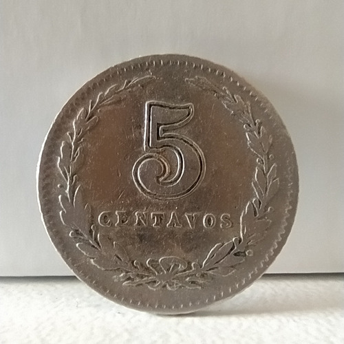 Antigua Moneda Níquel 5 Centavos Argentina 1903 Cj# 134