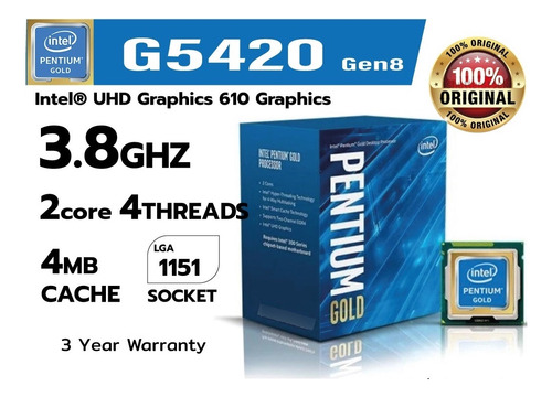 Procesador Intel G5420 8va Gen