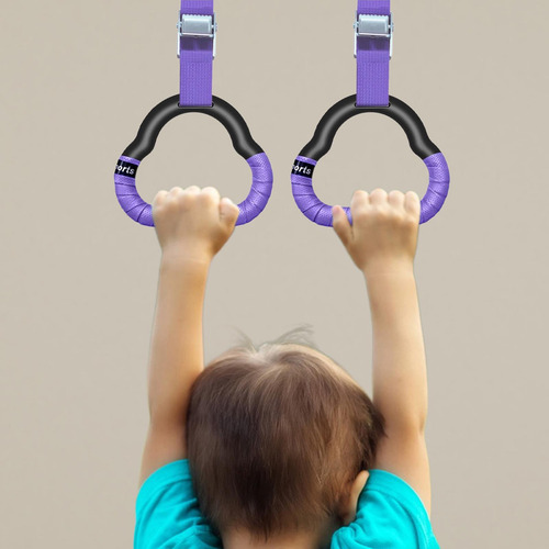 Anillos De Gimnasia, Entrenamiento De Cinta Morada De 2 M.