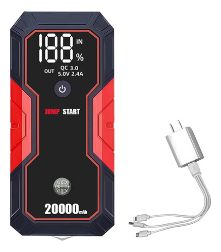 Arranque Portátil Para Coche, 20000 Mah, 12 V, Batería De Co