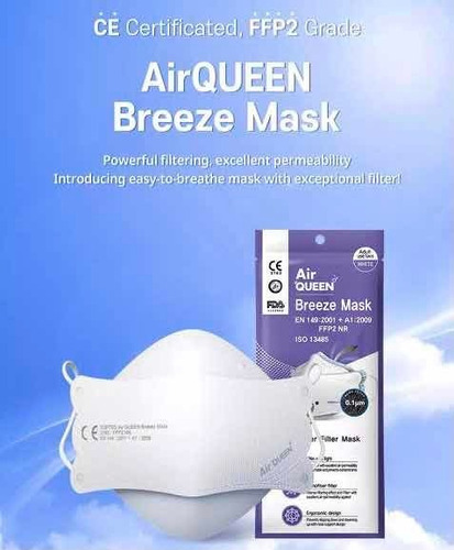 Cubrebocas Nano Mask Airqueen Coreano Reutilizable 10pz Viz