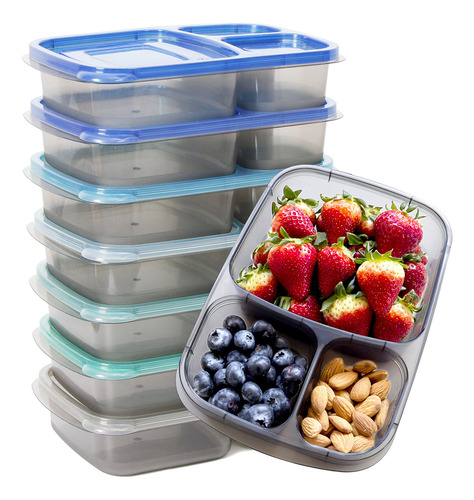 Joven 7 Sets Caja De Almuerzo Bento, Envases Prep De 7wbns