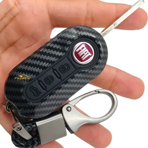 Funda Llave Control Fiat Uno 500 Abarth Sporting Mobi Carbon