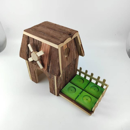 Wood Hamster Ocultação Dormindo Hamster Hamster Villa