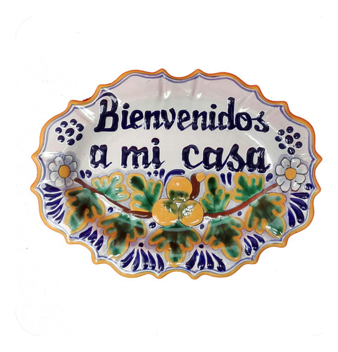 Platón Placa Talavera Poblana Bienvenidos A Mi Casa M11 Plc