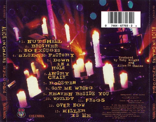 Alice In Chains - Mtv Unplugged Cd 1996 P78