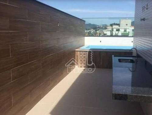 Cobertura Com 4 Dormitórios À Venda, 300 M² Por R$ 2.900.000,00 - Piratininga - Niterói/rj - Co0418