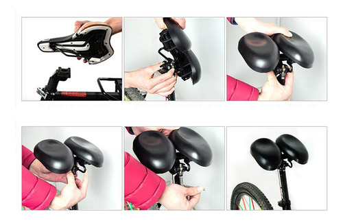 Sillín De Bicicleta Sillín Ergonómico Acolchado De
