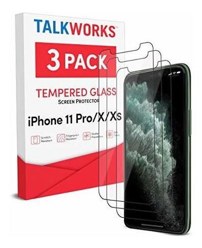 Talk Works Tempered Glass Screen Protector Para 8l9qa
