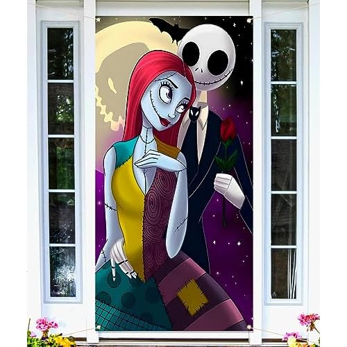 The Nightmare Before Christmas Door Cover Jack Skelling...