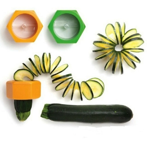 Cortador Rallador Decorador Espiral Pepino Ensalada